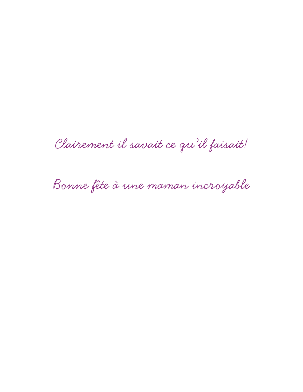 Carte fête des mères- floral