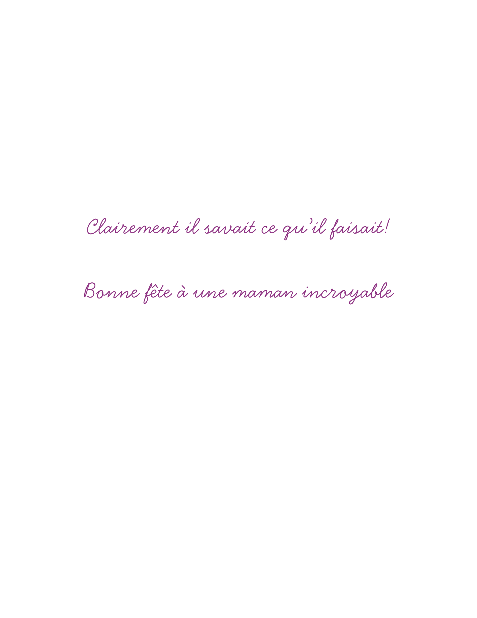 Carte fête des mères- Jardin