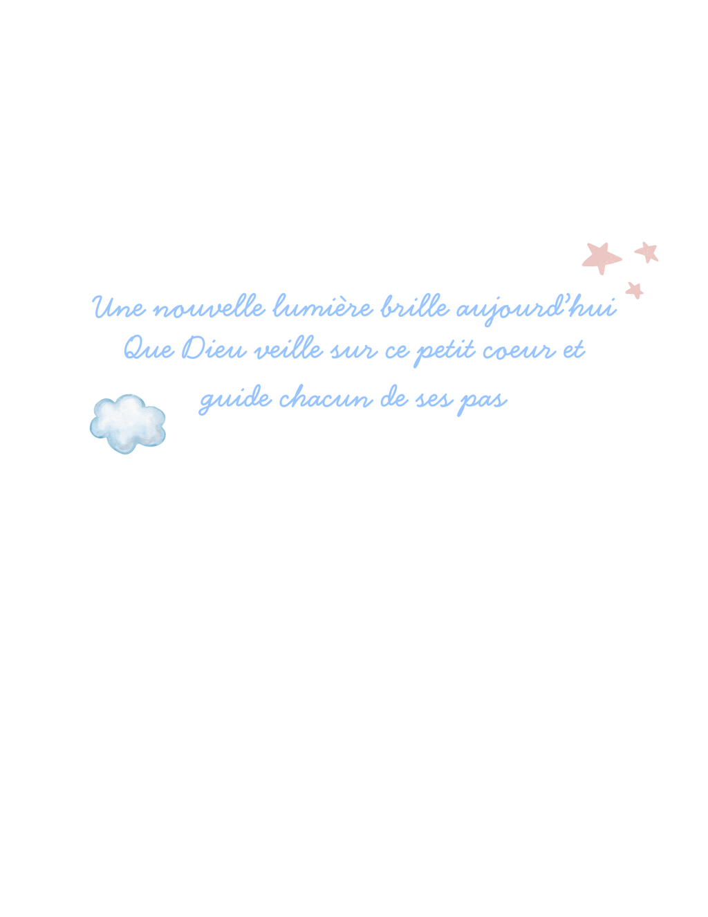 Carte de naissance- Promesse