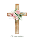 Carte remerciement- croix
