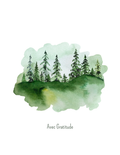 Carte remerciement- Forêt