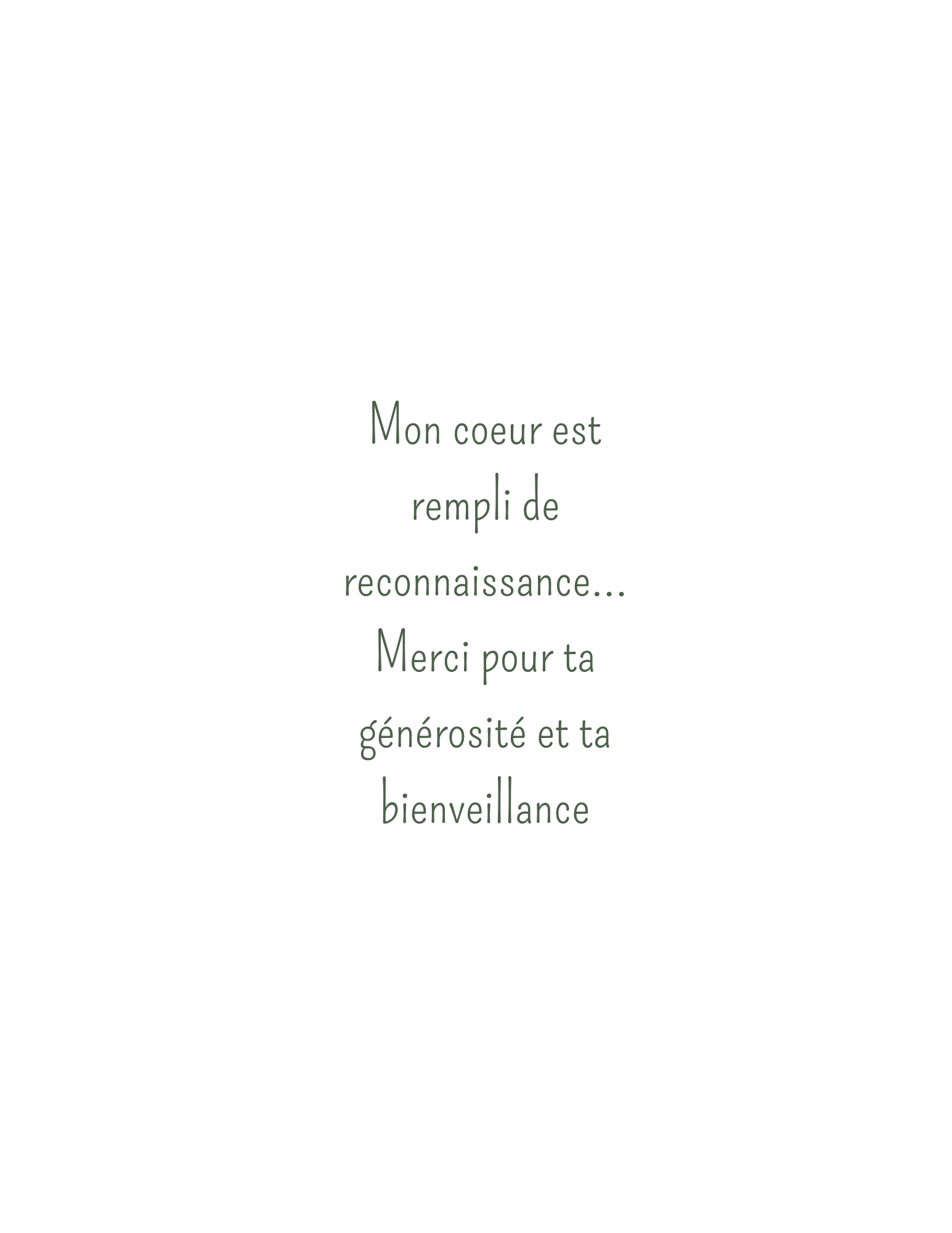 Carte remerciement- Forêt