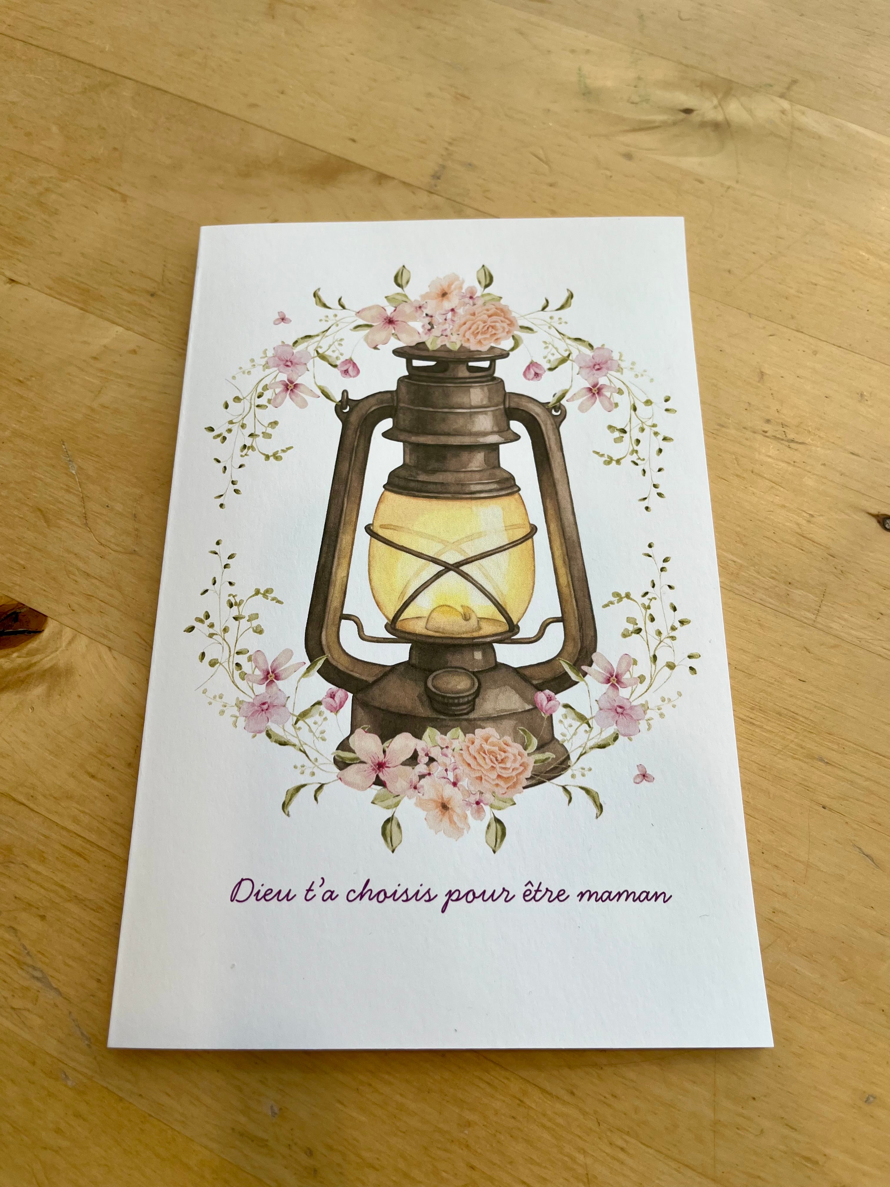 Carte fête des mères-Lanterne