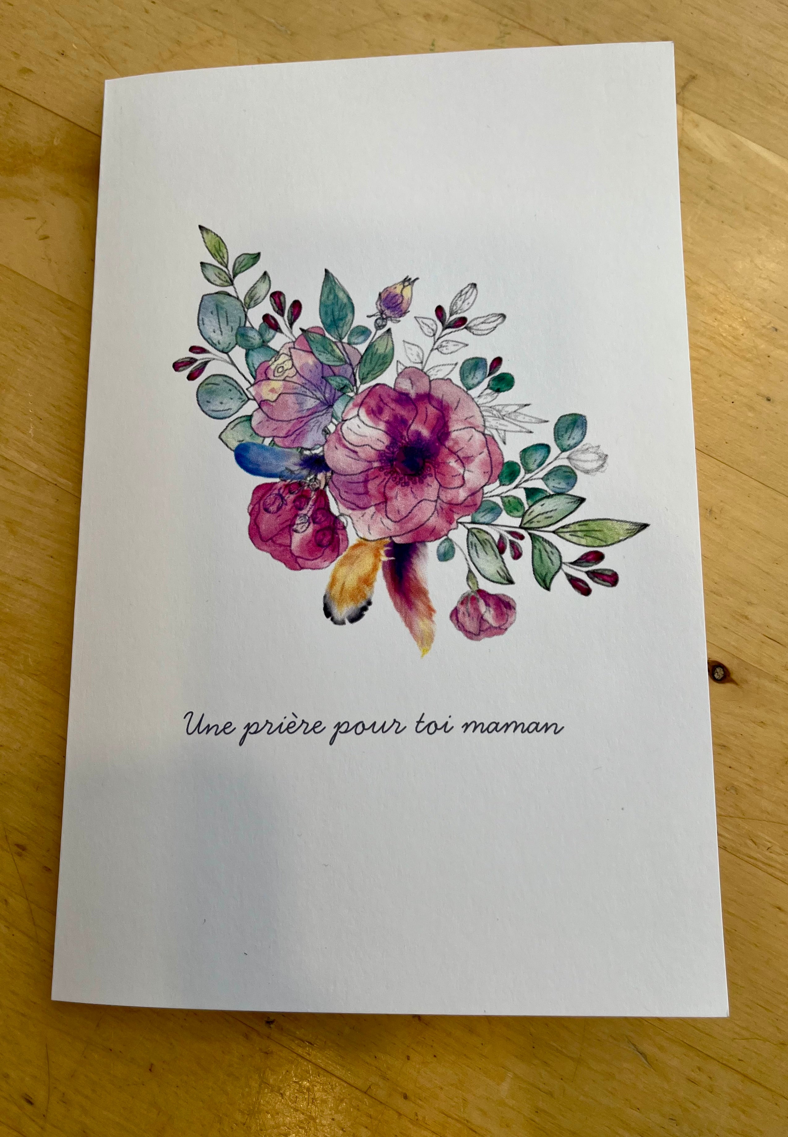 Carte fête des mères- floral