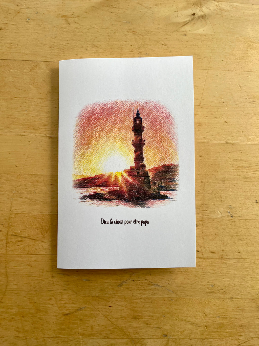 Carte fête des pères-Phare