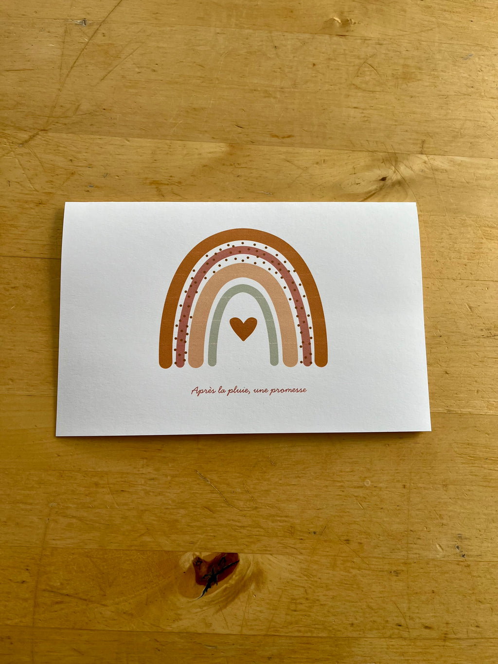 Carte de naissance- Arc-en-ciel