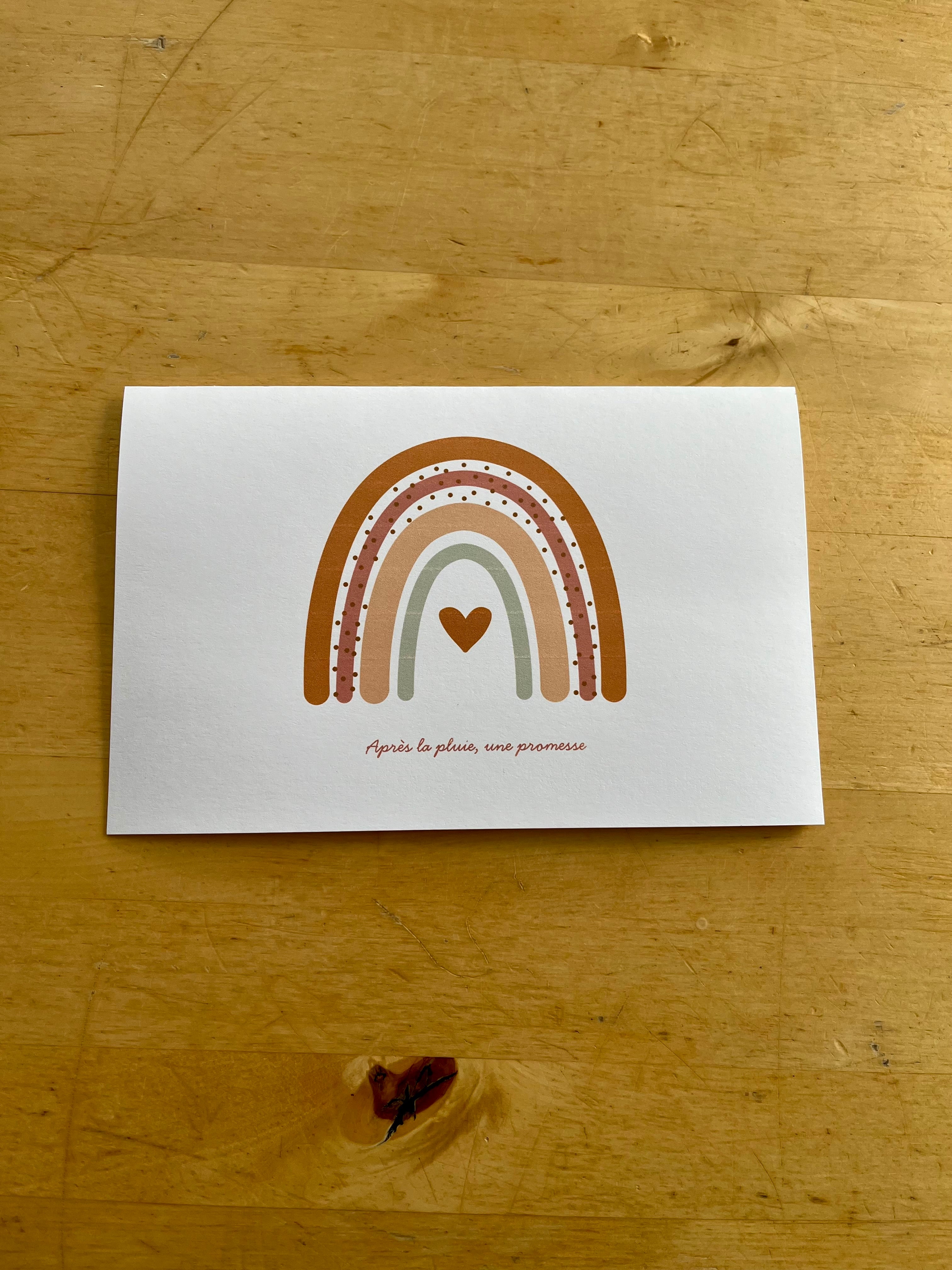 Carte de naissance- Arc-en-ciel